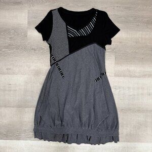 Asymmetrical Design Layered Bubble Dress